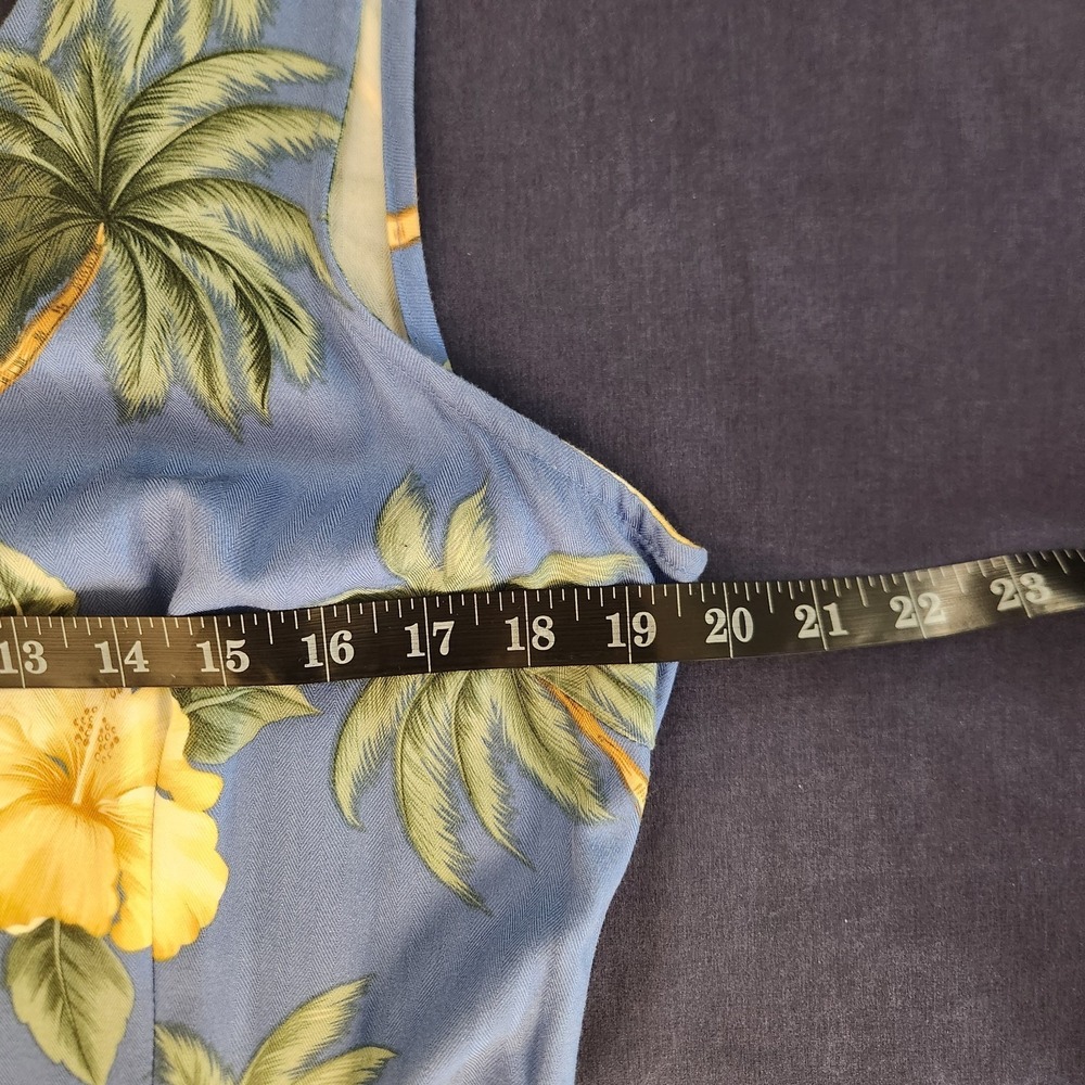 Caribbean Joe Floral Wrap Dress – Tropical/Aloha/Coconutgirl/SlowFashion L - Picture 9 of 12